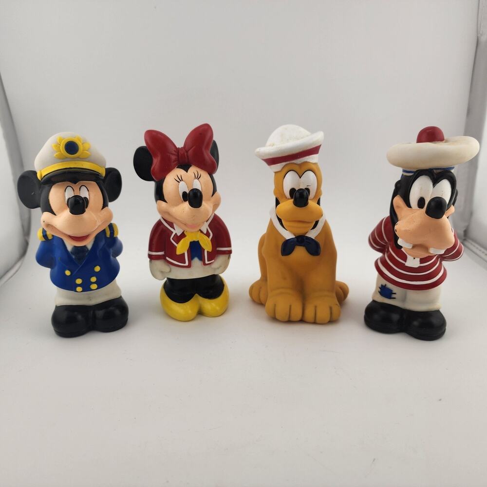 Disney Cruise Lines Bath Pool Toys - Mickey Mouse, Minnie Mouse, Pluto, Goofy